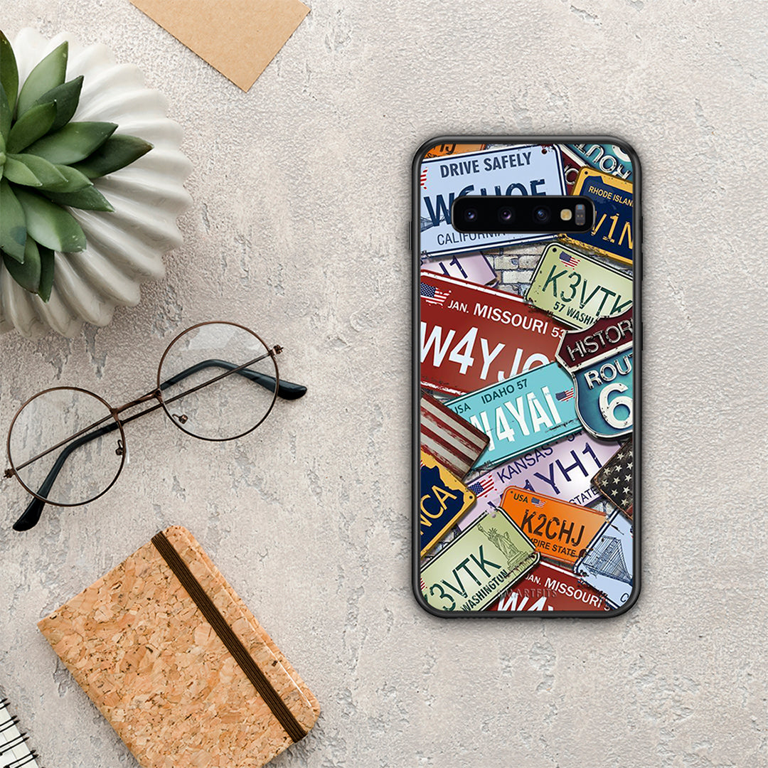 Car Plates - Samsung Galaxy S10+ case