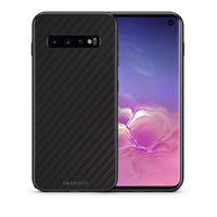 Thumbnail for Θήκη Samsung S10 Carbon Black από τη Smartfits με σχέδιο στο πίσω μέρος και μαύρο περίβλημα | Samsung S10 Carbon Black case with colorful back and black bezels