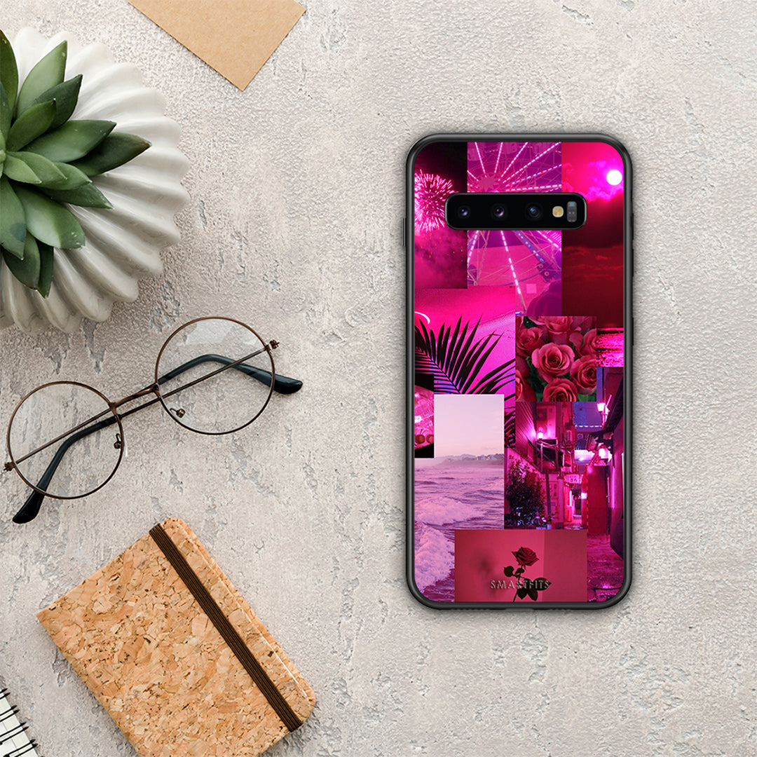 Collage Red Roses - Samsung Galaxy S10+ case