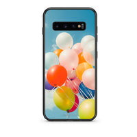 Thumbnail for samsung s10 Colorful Balloons θήκη από τη Smartfits με σχέδιο στο πίσω μέρος και μαύρο περίβλημα | Smartphone case with colorful back and black bezels by Smartfits