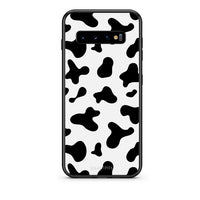 Thumbnail for samsung s10 Cow Print θήκη από τη Smartfits με σχέδιο στο πίσω μέρος και μαύρο περίβλημα | Smartphone case with colorful back and black bezels by Smartfits