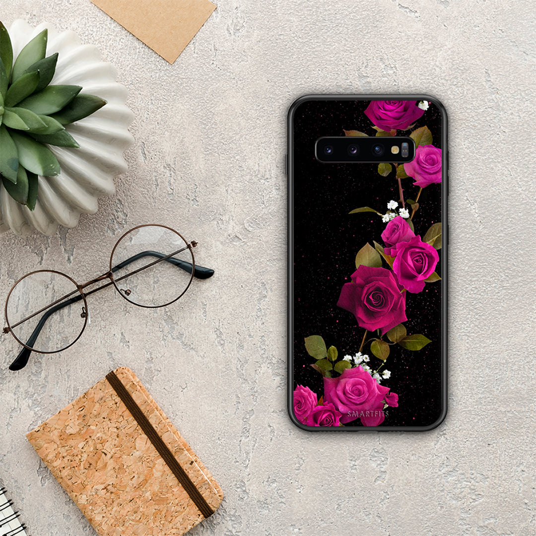 Flower Red Roses - Samsung Galaxy S10+ case