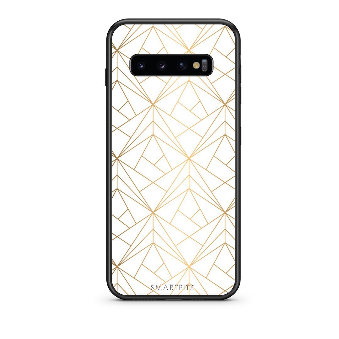 111 - samsung galaxy s10  Luxury White Geometric case, cover, bumper