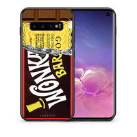 Thumbnail for Θήκη Samsung S10+ Golden Ticket από τη Smartfits με σχέδιο στο πίσω μέρος και μαύρο περίβλημα | Samsung S10+ Golden Ticket case with colorful back and black bezels