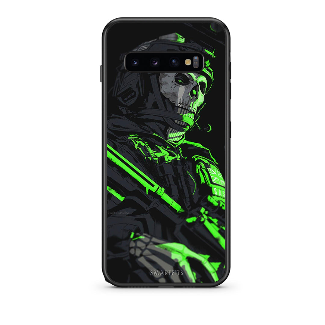 samsung s10 Green Soldier Θήκη Αγίου Βαλεντίνου από τη Smartfits με σχέδιο στο πίσω μέρος και μαύρο περίβλημα | Smartphone case with colorful back and black bezels by Smartfits