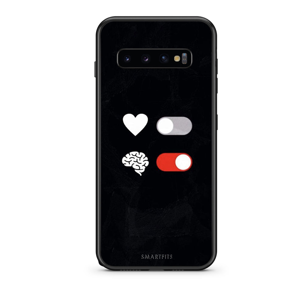 samsung s10 Heart Vs Brain Θήκη Αγίου Βαλεντίνου από τη Smartfits με σχέδιο στο πίσω μέρος και μαύρο περίβλημα | Smartphone case with colorful back and black bezels by Smartfits