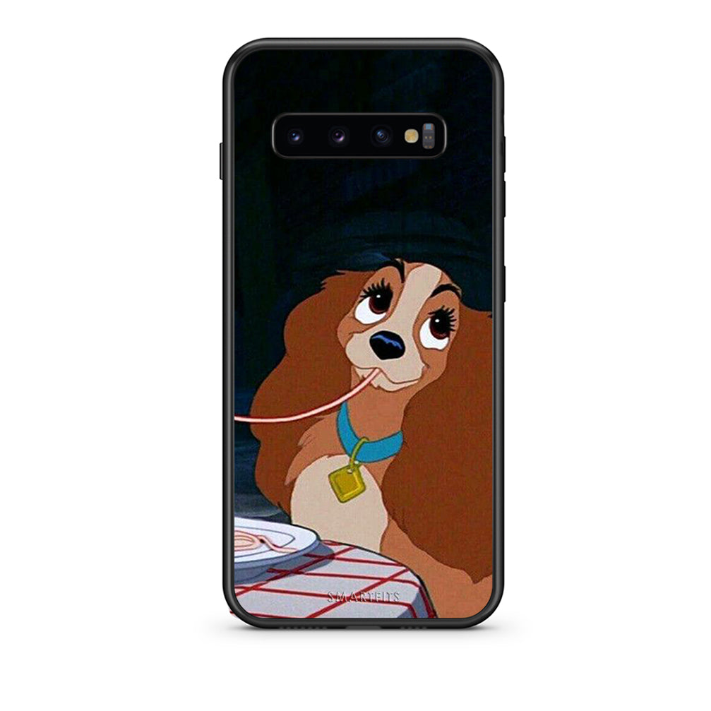 samsung s10 Lady And Tramp 2 Θήκη Αγίου Βαλεντίνου από τη Smartfits με σχέδιο στο πίσω μέρος και μαύρο περίβλημα | Smartphone case with colorful back and black bezels by Smartfits