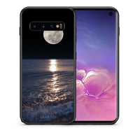 Thumbnail for Θήκη Samsung S10 Moon Landscape από τη Smartfits με σχέδιο στο πίσω μέρος και μαύρο περίβλημα | Samsung S10 Moon Landscape case with colorful back and black bezels