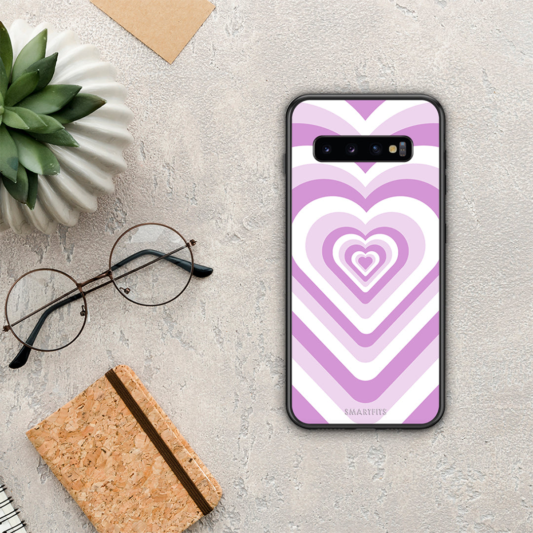 Lilac Hearts - Samsung Galaxy S10 case