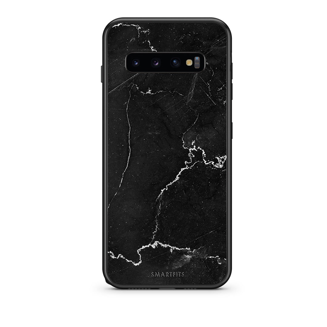 samsung s10 plus Marble Black θήκη από τη Smartfits με σχέδιο στο πίσω μέρος και μαύρο περίβλημα | Smartphone case with colorful back and black bezels by Smartfits