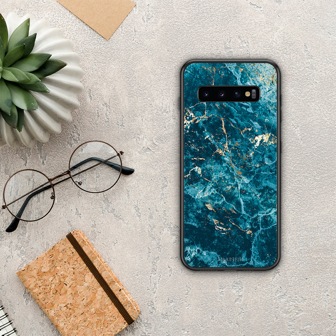 Marble Blue - Samsung Galaxy S10+ case