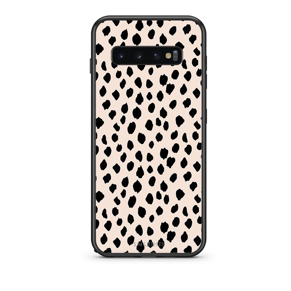 samsung s10 plus New Polka Dots θήκη από τη Smartfits με σχέδιο στο πίσω μέρος και μαύρο περίβλημα | Smartphone case with colorful back and black bezels by Smartfits