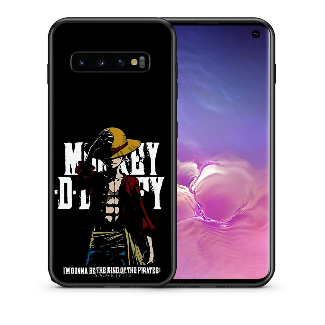 Θήκη Samsung S10+ Pirate King από τη Smartfits με σχέδιο στο πίσω μέρος και μαύρο περίβλημα | Samsung S10+ Pirate King case with colorful back and black bezels