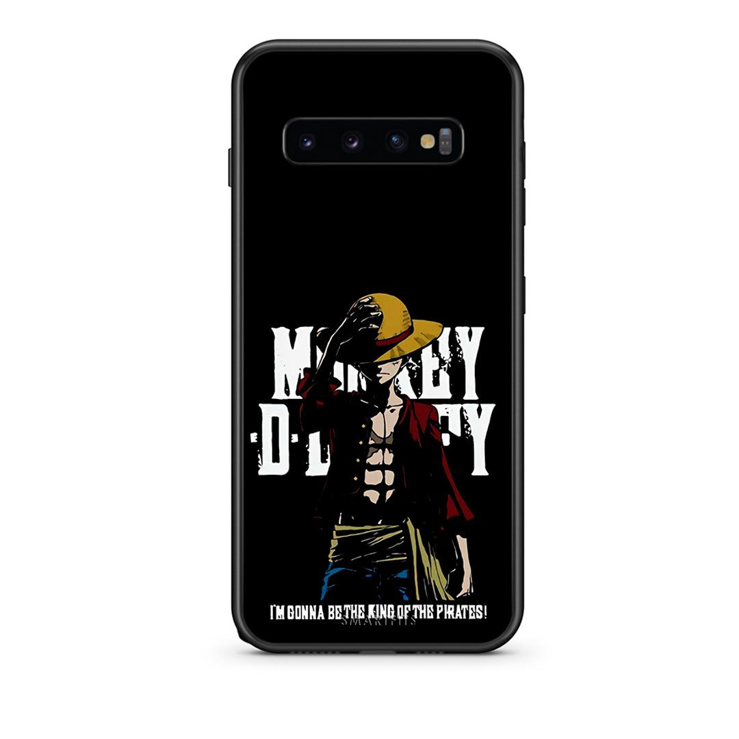 samsung s10 plus Pirate King θήκη από τη Smartfits με σχέδιο στο πίσω μέρος και μαύρο περίβλημα | Smartphone case with colorful back and black bezels by Smartfits