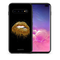 Thumbnail for Θήκη Samsung S10+ Golden Valentine από τη Smartfits με σχέδιο στο πίσω μέρος και μαύρο περίβλημα | Samsung S10+ Golden Valentine case with colorful back and black bezels