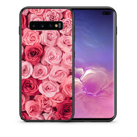 Thumbnail for Θήκη Samsung S10+ RoseGarden Valentine από τη Smartfits με σχέδιο στο πίσω μέρος και μαύρο περίβλημα | Samsung S10+ RoseGarden Valentine case with colorful back and black bezels