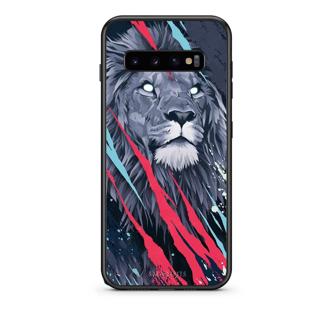 4 - samsung s10 plus Lion Designer PopArt case, cover, bumper