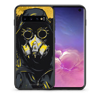 Thumbnail for Θήκη Samsung S10 Mask PopArt από τη Smartfits με σχέδιο στο πίσω μέρος και μαύρο περίβλημα | Samsung S10 Mask PopArt case with colorful back and black bezels