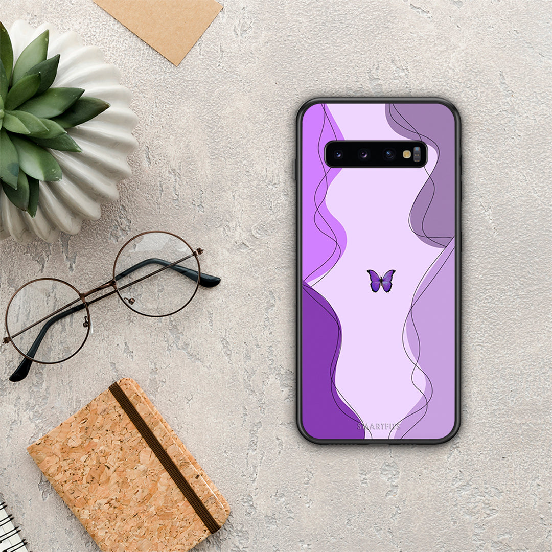 Purple Mariposa - Samsung Galaxy S10 case