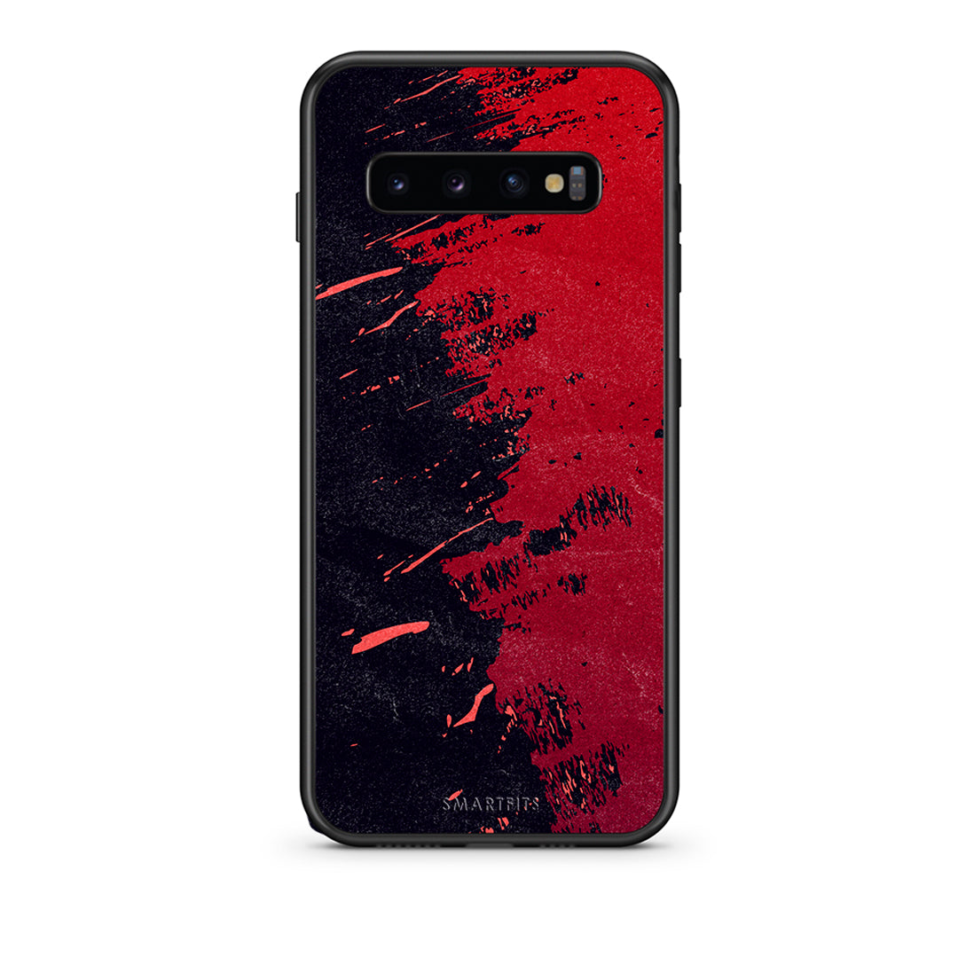 samsung s10 Red Paint Θήκη Αγίου Βαλεντίνου από τη Smartfits με σχέδιο στο πίσω μέρος και μαύρο περίβλημα | Smartphone case with colorful back and black bezels by Smartfits