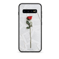 Thumbnail for samsung s10 Red Rose θήκη από τη Smartfits με σχέδιο στο πίσω μέρος και μαύρο περίβλημα | Smartphone case with colorful back and black bezels by Smartfits