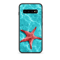 Thumbnail for samsung s10 plus Red Starfish Θήκη από τη Smartfits με σχέδιο στο πίσω μέρος και μαύρο περίβλημα | Smartphone case with colorful back and black bezels by Smartfits
