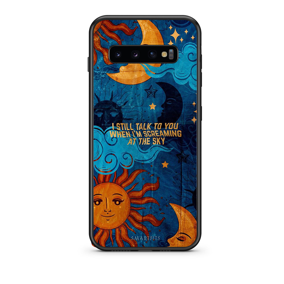 samsung s10 plus Screaming Sky θήκη από τη Smartfits με σχέδιο στο πίσω μέρος και μαύρο περίβλημα | Smartphone case with colorful back and black bezels by Smartfits