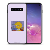 Thumbnail for Θήκη Samsung S10+ So Happy από τη Smartfits με σχέδιο στο πίσω μέρος και μαύρο περίβλημα | Samsung S10+ So Happy case with colorful back and black bezels