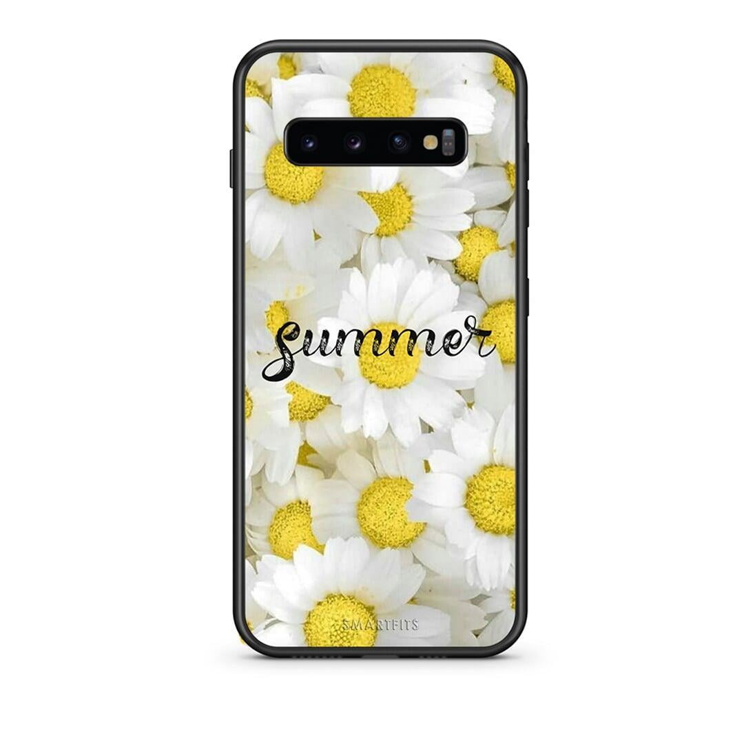 samsung s10 plus Summer Daisies Θήκη από τη Smartfits με σχέδιο στο πίσω μέρος και μαύρο περίβλημα | Smartphone case with colorful back and black bezels by Smartfits