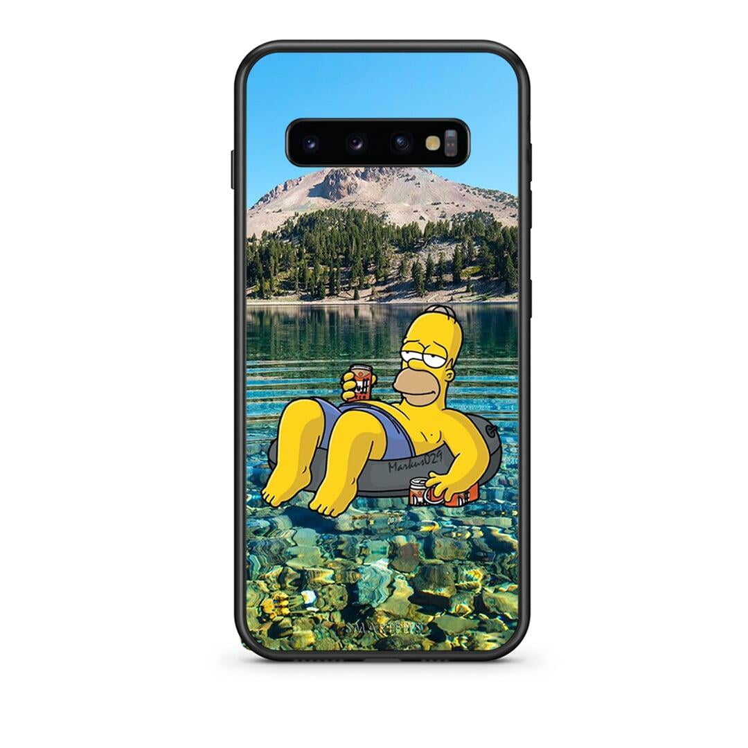 samsung s10 Summer Happiness Θήκη από τη Smartfits με σχέδιο στο πίσω μέρος και μαύρο περίβλημα | Smartphone case with colorful back and black bezels by Smartfits