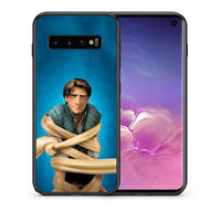 Thumbnail for Θήκη Αγίου Βαλεντίνου Samsung S10 Tangled 1 από τη Smartfits με σχέδιο στο πίσω μέρος και μαύρο περίβλημα | Samsung S10 Tangled 1 case with colorful back and black bezels