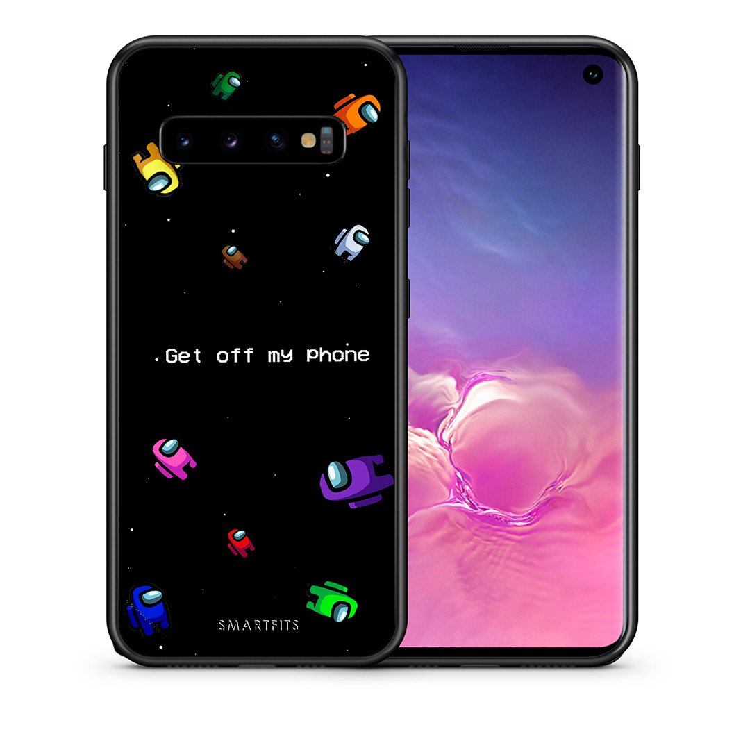 Θήκη Samsung S10 AFK Text από τη Smartfits με σχέδιο στο πίσω μέρος και μαύρο περίβλημα | Samsung S10 AFK Text case with colorful back and black bezels