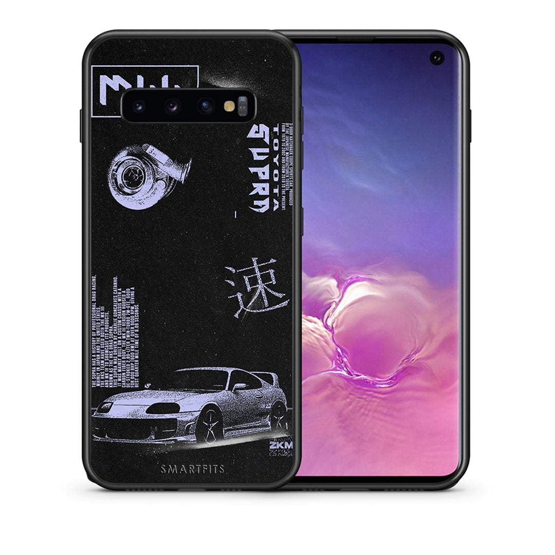 Θήκη Αγίου Βαλεντίνου Samsung S10 Tokyo Drift από τη Smartfits με σχέδιο στο πίσω μέρος και μαύρο περίβλημα | Samsung S10 Tokyo Drift case with colorful back and black bezels