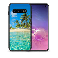 Thumbnail for Θήκη Samsung S10+ Tropical Vibes από τη Smartfits με σχέδιο στο πίσω μέρος και μαύρο περίβλημα | Samsung S10+ Tropical Vibes case with colorful back and black bezels