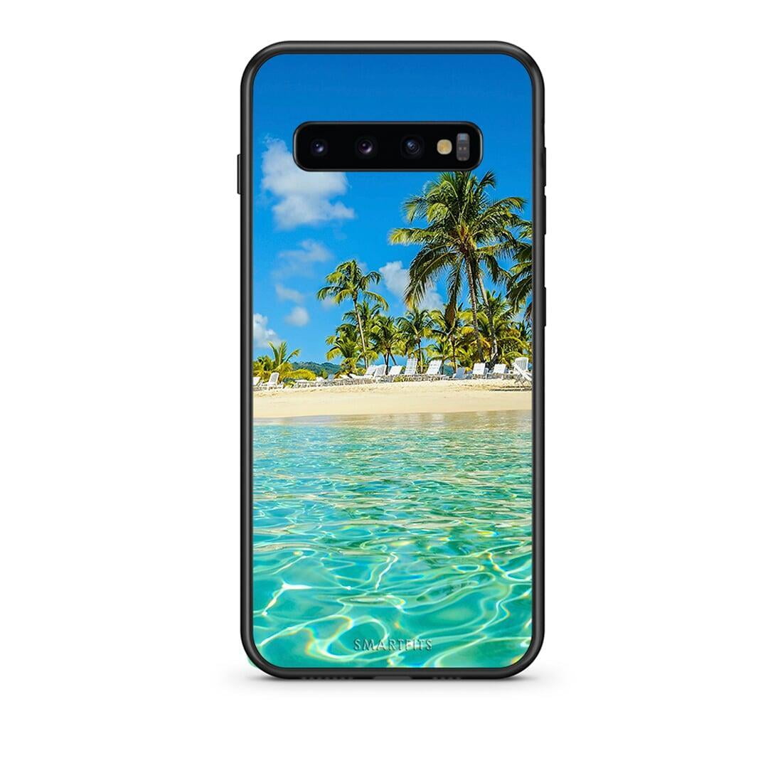 samsung s10 plus Tropical Vibes Θήκη από τη Smartfits με σχέδιο στο πίσω μέρος και μαύρο περίβλημα | Smartphone case with colorful back and black bezels by Smartfits