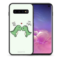 Thumbnail for Θήκη Samsung S10 Rex Valentine από τη Smartfits με σχέδιο στο πίσω μέρος και μαύρο περίβλημα | Samsung S10 Rex Valentine case with colorful back and black bezels