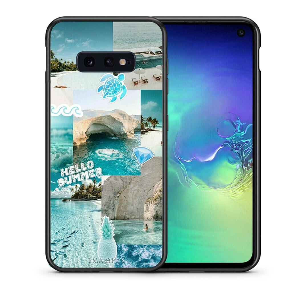 Θήκη Samsung S10e Aesthetic Summer από τη Smartfits με σχέδιο στο πίσω μέρος και μαύρο περίβλημα | Samsung S10e Aesthetic Summer case with colorful back and black bezels