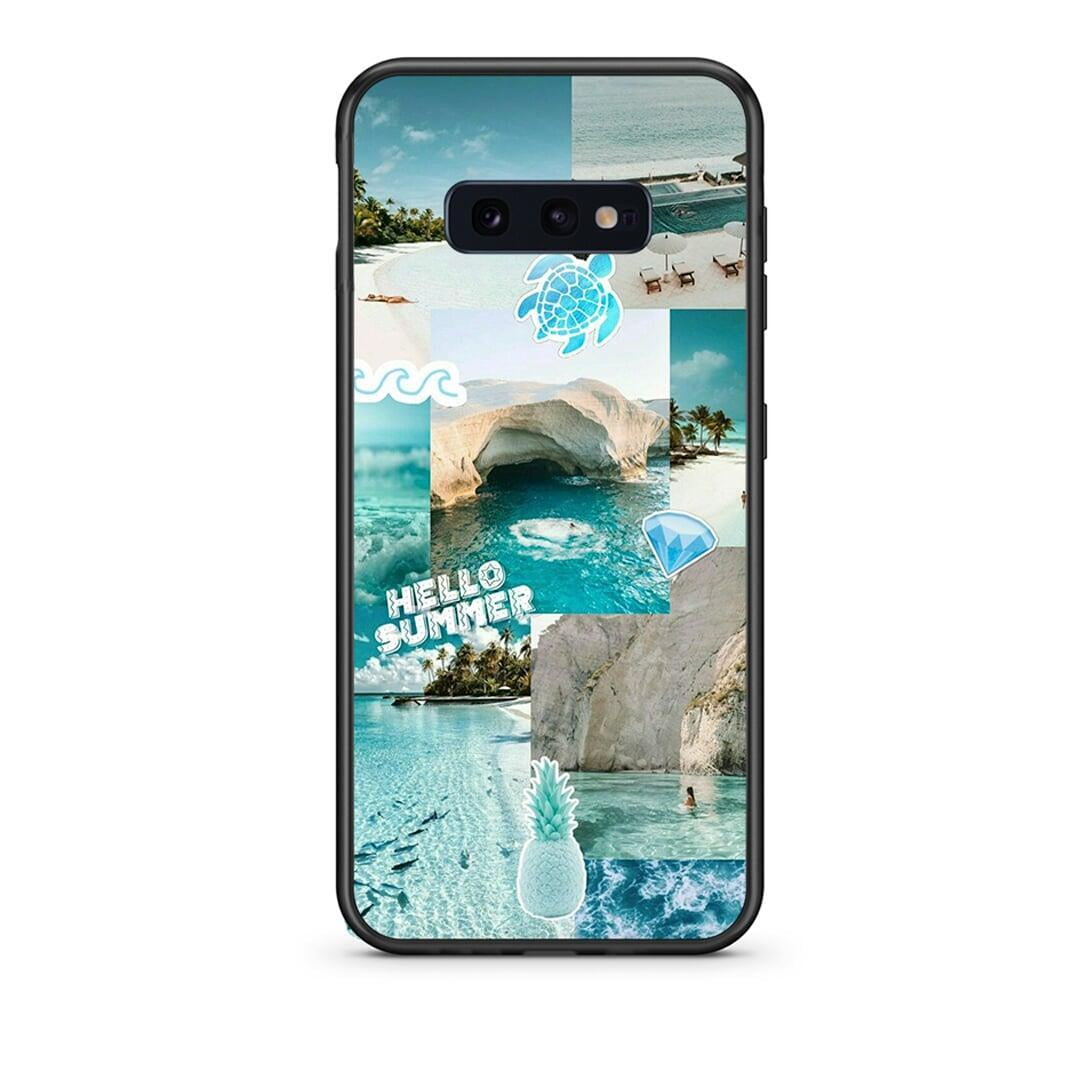 samsung s10e Aesthetic Summer Θήκη από τη Smartfits με σχέδιο στο πίσω μέρος και μαύρο περίβλημα | Smartphone case with colorful back and black bezels by Smartfits