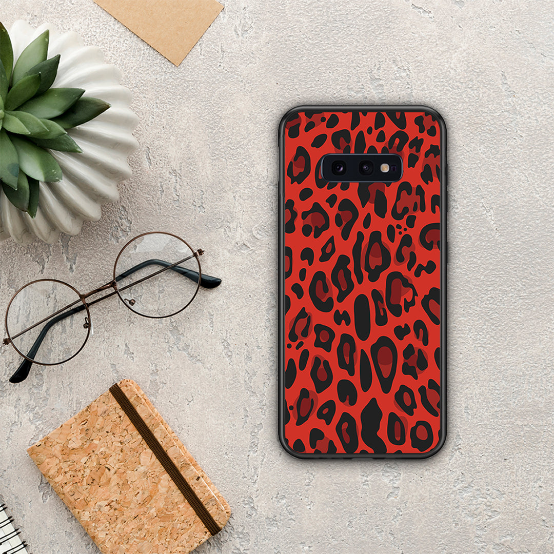 Animal Red Leopard - Samsung Galaxy S10e case