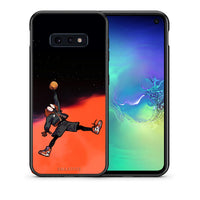 Thumbnail for Θήκη Samsung S10e Basketball Hero από τη Smartfits με σχέδιο στο πίσω μέρος και μαύρο περίβλημα | Samsung S10e Basketball Hero case with colorful back and black bezels