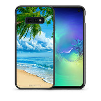 Thumbnail for Θήκη Samsung S10e Beautiful Beach από τη Smartfits με σχέδιο στο πίσω μέρος και μαύρο περίβλημα | Samsung S10e Beautiful Beach case with colorful back and black bezels