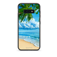 Thumbnail for samsung s10e Beautiful Beach θήκη από τη Smartfits με σχέδιο στο πίσω μέρος και μαύρο περίβλημα | Smartphone case with colorful back and black bezels by Smartfits