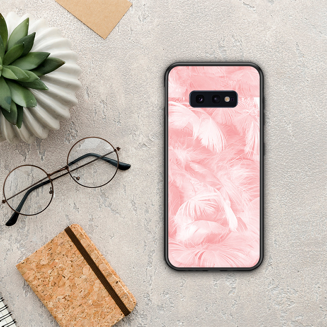 Boho Pink Feather - Samsung Galaxy S10e case