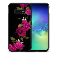 Thumbnail for Θήκη Samsung S10e Red Roses Flower από τη Smartfits με σχέδιο στο πίσω μέρος και μαύρο περίβλημα | Samsung S10e Red Roses Flower case with colorful back and black bezels