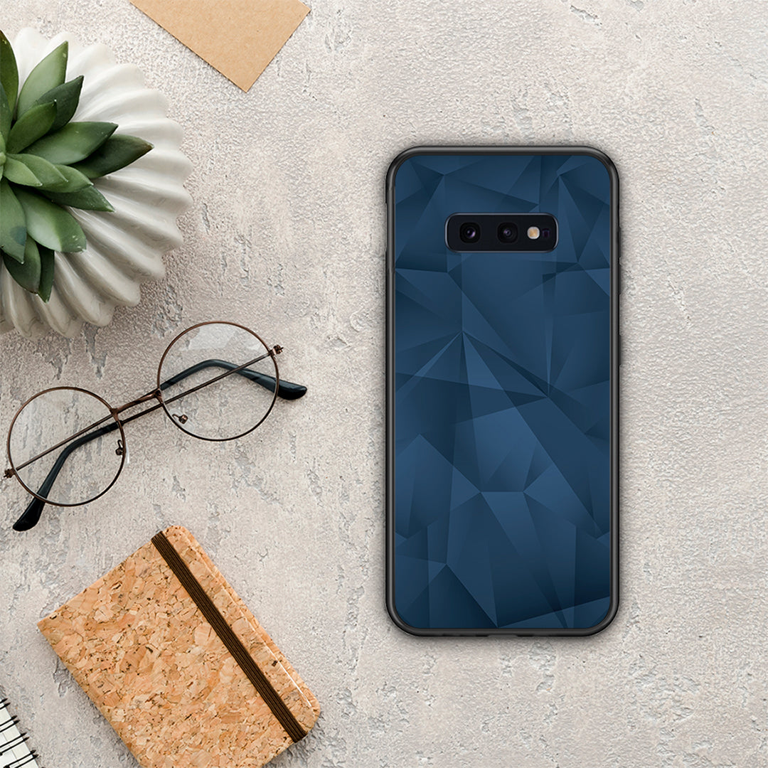 Geometric Blue Abstract - Samsung Galaxy S10e case