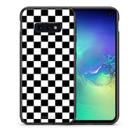Thumbnail for Θήκη Samsung S10e Squares Geometric από τη Smartfits με σχέδιο στο πίσω μέρος και μαύρο περίβλημα | Samsung S10e Squares Geometric case with colorful back and black bezels