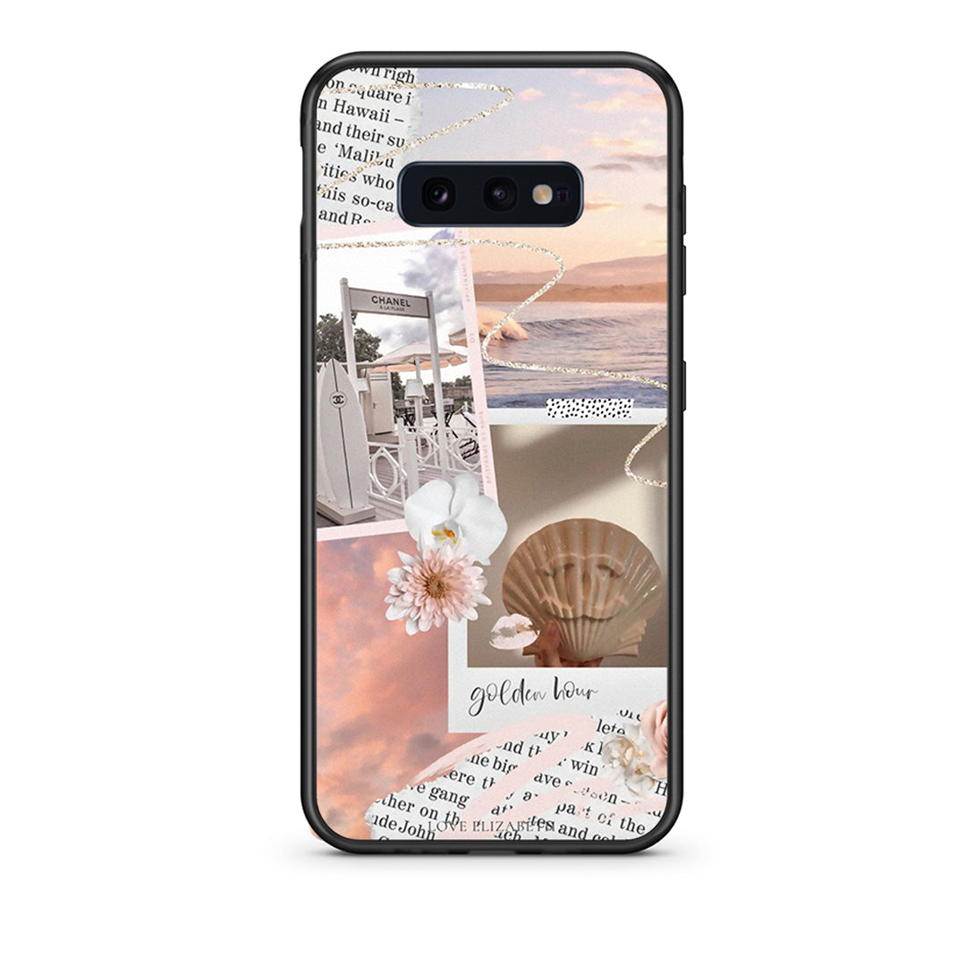 samsung s10e Golden Hour Θήκη Αγίου Βαλεντίνου από τη Smartfits με σχέδιο στο πίσω μέρος και μαύρο περίβλημα | Smartphone case with colorful back and black bezels by Smartfits