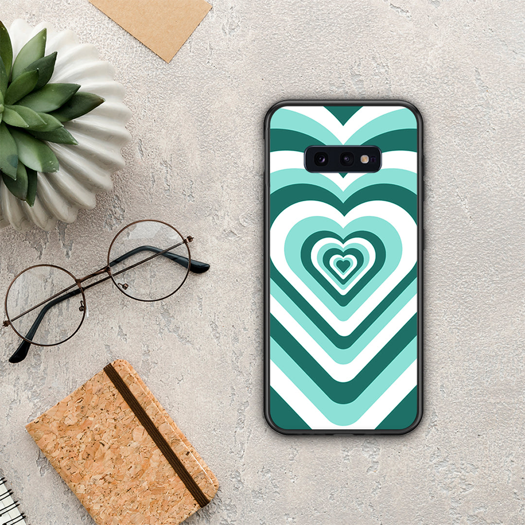 Green Hearts - Samsung Galaxy S10E case