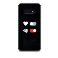 Thumbnail for samsung s10e Heart Vs Brain Θήκη Αγίου Βαλεντίνου από τη Smartfits με σχέδιο στο πίσω μέρος και μαύρο περίβλημα | Smartphone case with colorful back and black bezels by Smartfits