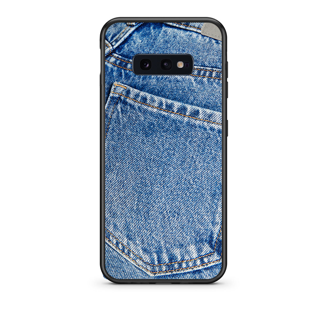 samsung s10e Jeans Pocket θήκη από τη Smartfits με σχέδιο στο πίσω μέρος και μαύρο περίβλημα | Smartphone case with colorful back and black bezels by Smartfits